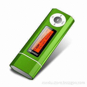 Flash MP3 Player with Lithium Battery and 14 Hours Playback Time, Supports A-B Repeat Function